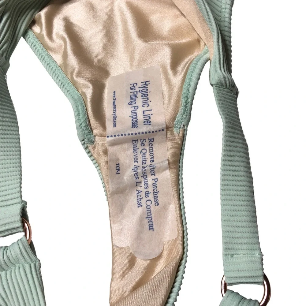 NWT Green Pacsun L.A. Hearts Sydney Ribbed Bikini Bottoms‎ Size Medium